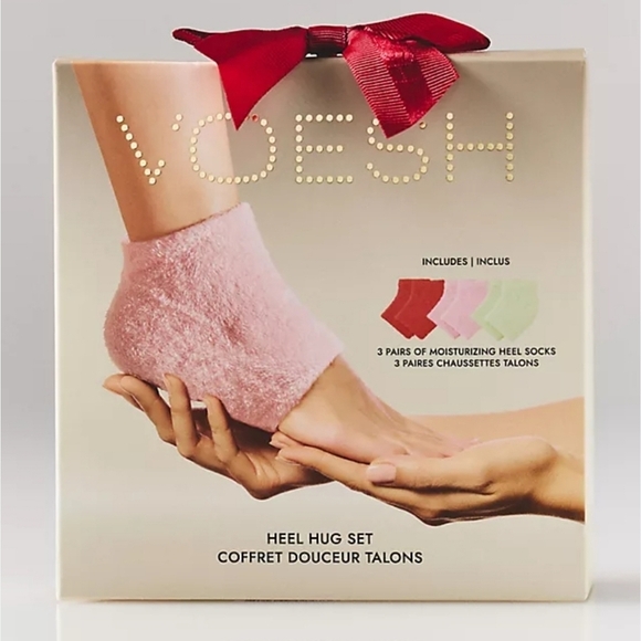 Voesh Other - New VOESH Heel Hug Socks, Set of 3 New In Box